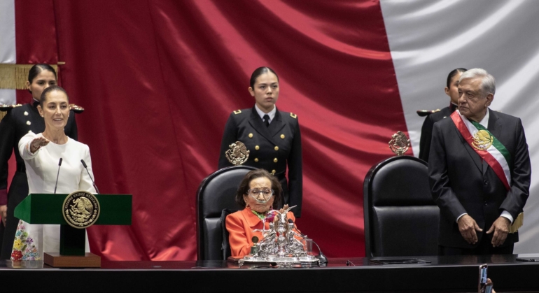 Toma protesta claudia presidenta web