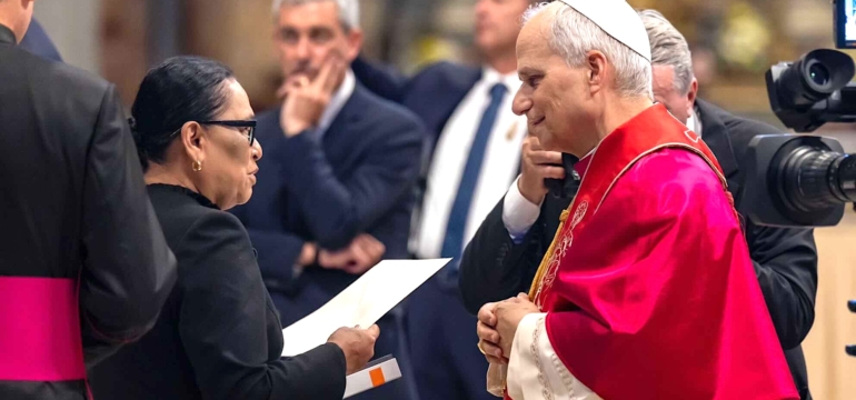 Rosaicela con el Papa