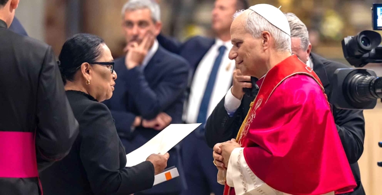 Rosaicela con el Papa