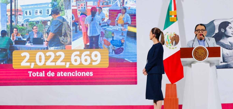 Rosa icela en la mañanera5