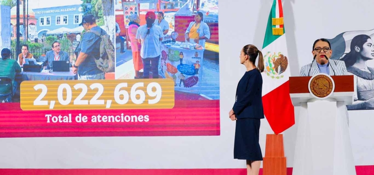 Rosa icela en la mañanera5