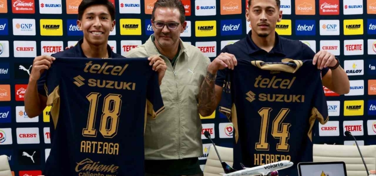 Pumas presenta a dos refuerzos más para el Apertura 2026.- Eikon1