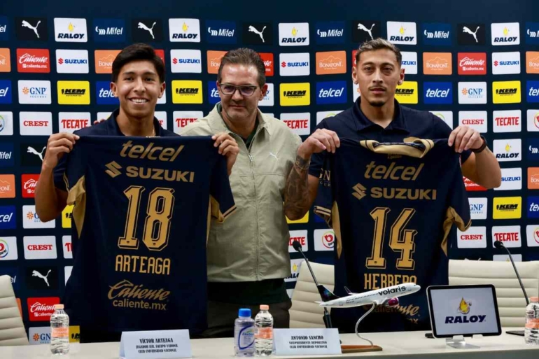 Pumas presenta a dos refuerzos más para el Apertura 2026.- Eikon1